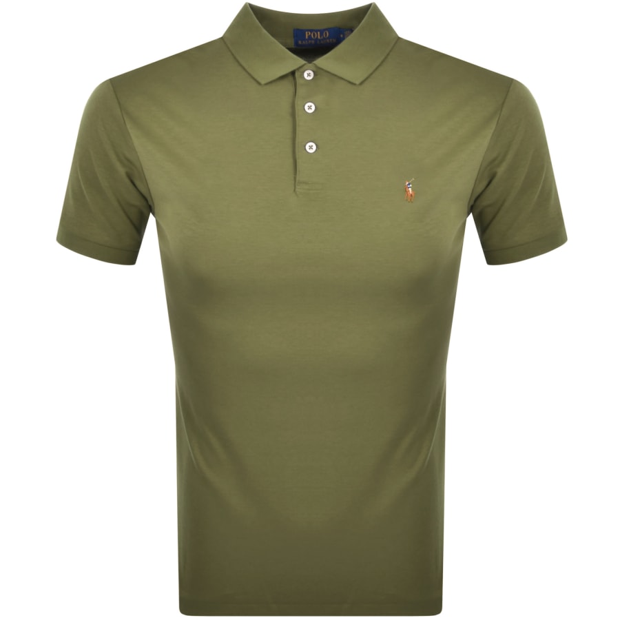 Olive green polo ralph lauren shirt top